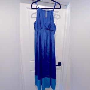 Old Navy Two-tone Halter Maxi Dress EUC